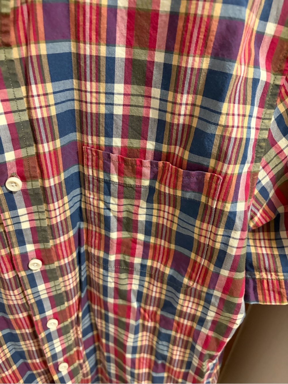 Taylor Stitch Multicolor Plaid Short-Sleeve Button-Down Shirt - Picture 2 of 5
